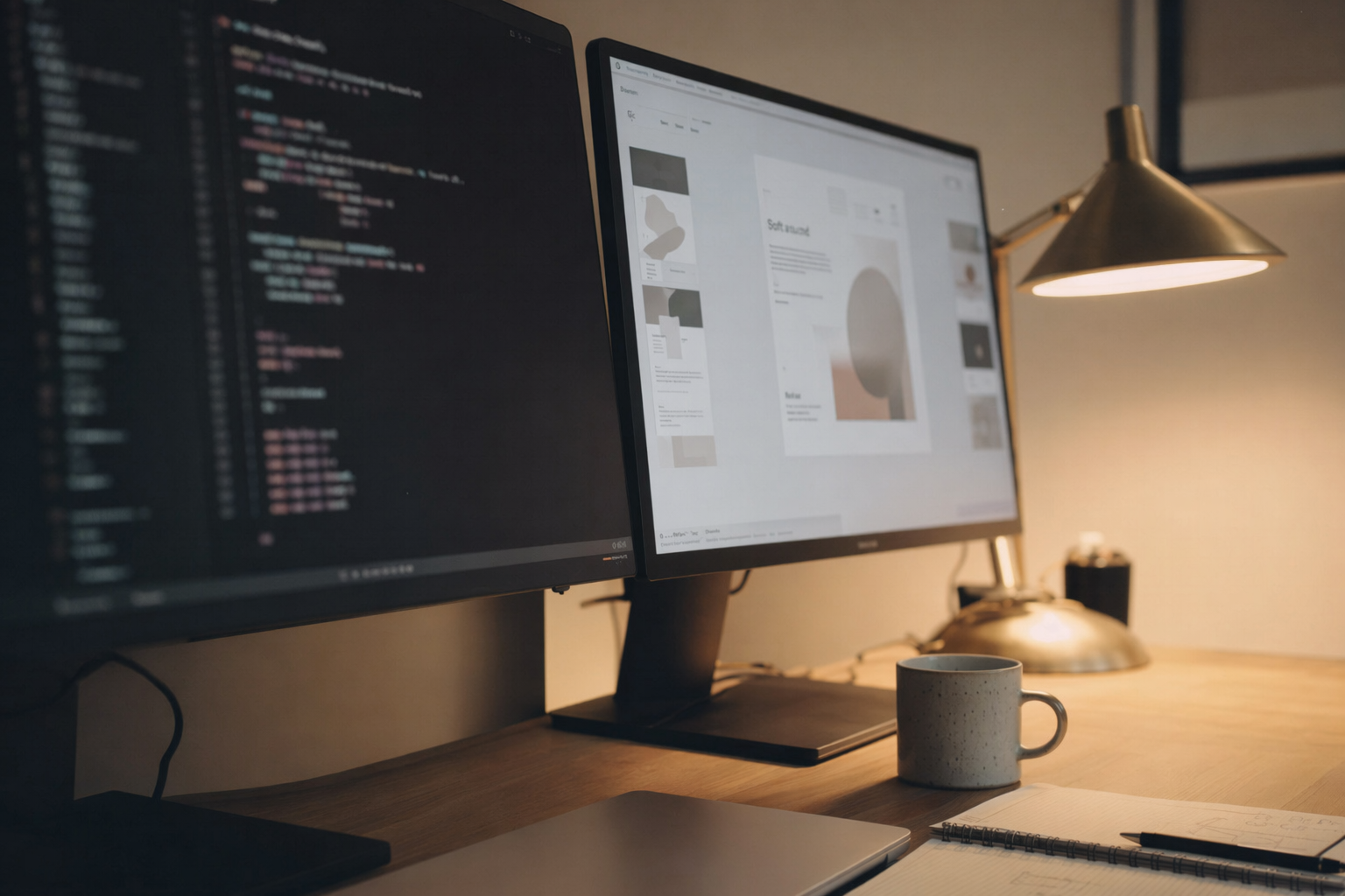 Two screens, one idea